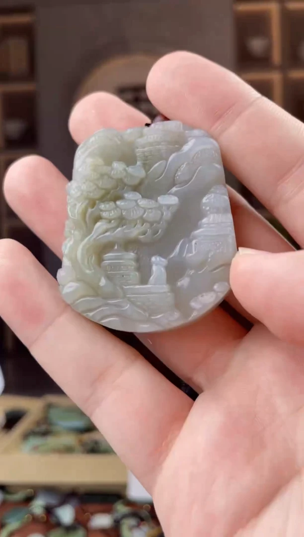 颈饰未镶嵌和田玉拍一发一，多样性发货