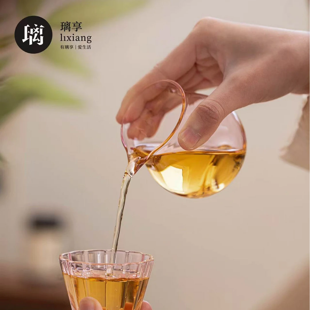 小容量粉色公杯高硼硅玻璃透粉可爱150ml