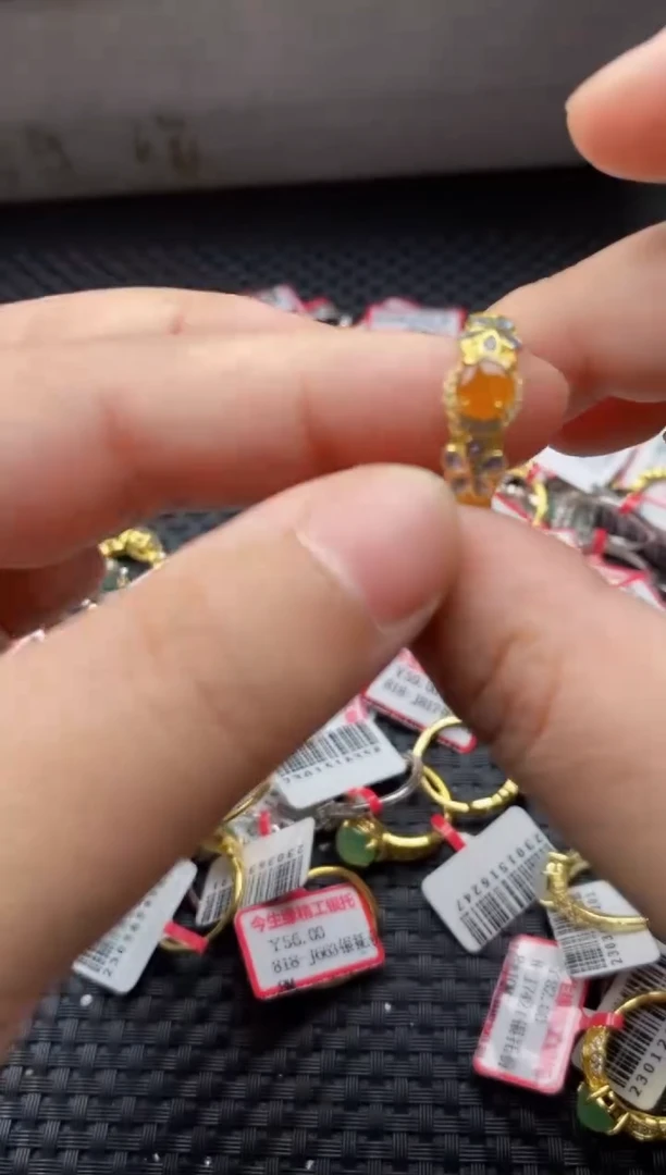 【闪购商品】翡翠戒指银S925镶嵌5555555-3