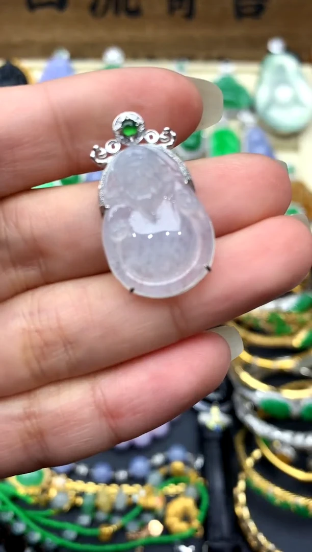 【闪购商品】翡翠颈饰18K金镶嵌257-中国好珍宝