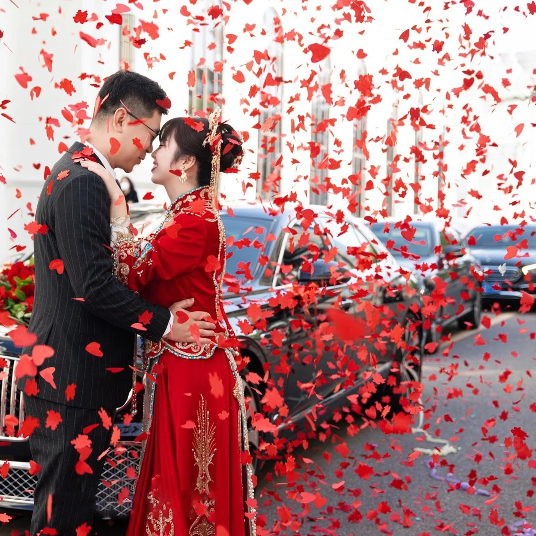 结婚礼炮加量花瓣雨安全网罩结婚订婚礼炮礼花筒彩带喷筒手拧花筒