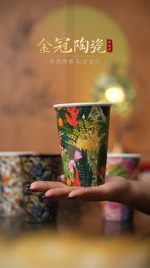 陶瓷丛林绮梦【可乐杯】 绿