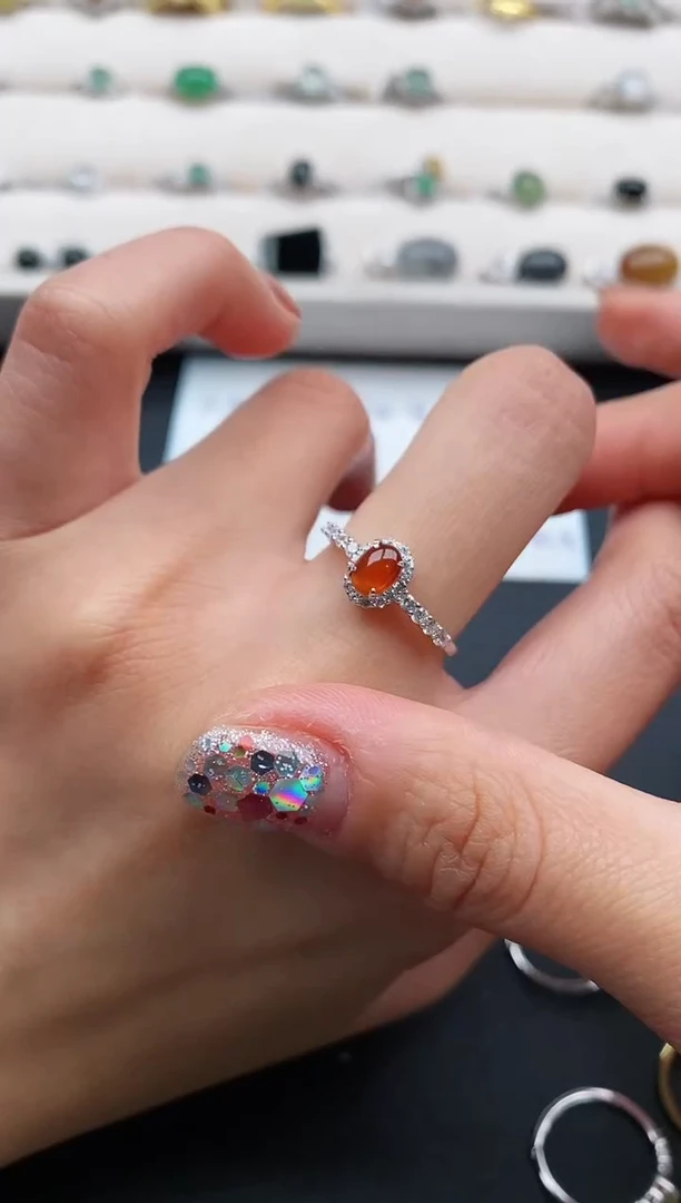 银S925镶嵌戒指翡翠555555555+6