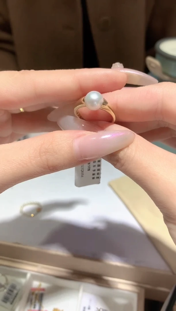 【闪购商品】海水珍珠戒指18K金镶嵌ZZJ