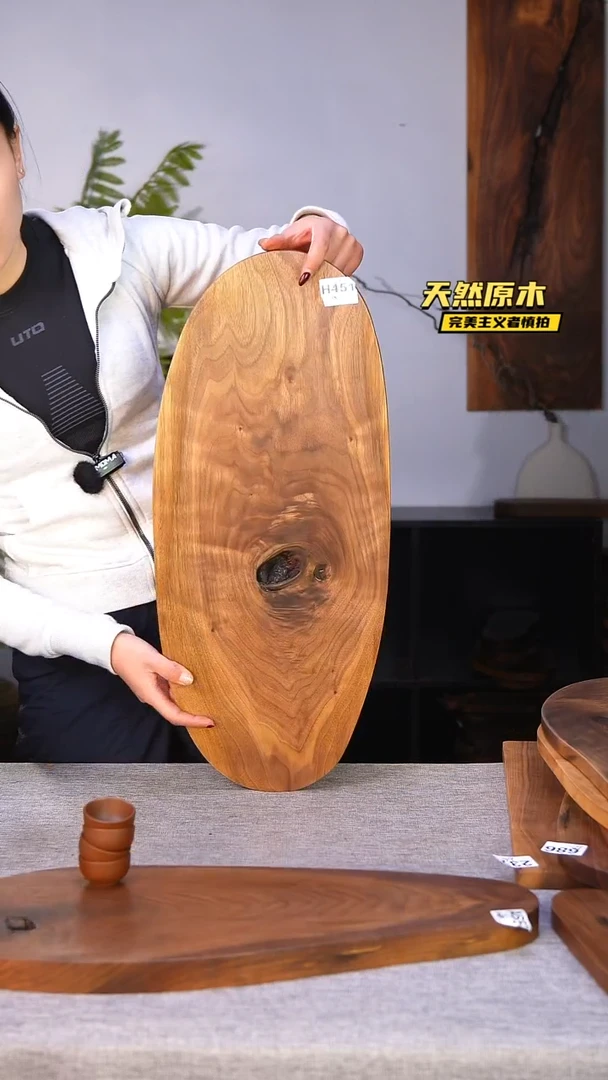 木北美黑胡桃原木.干裂疤结不属于商品质量问题完美主义者慎拍