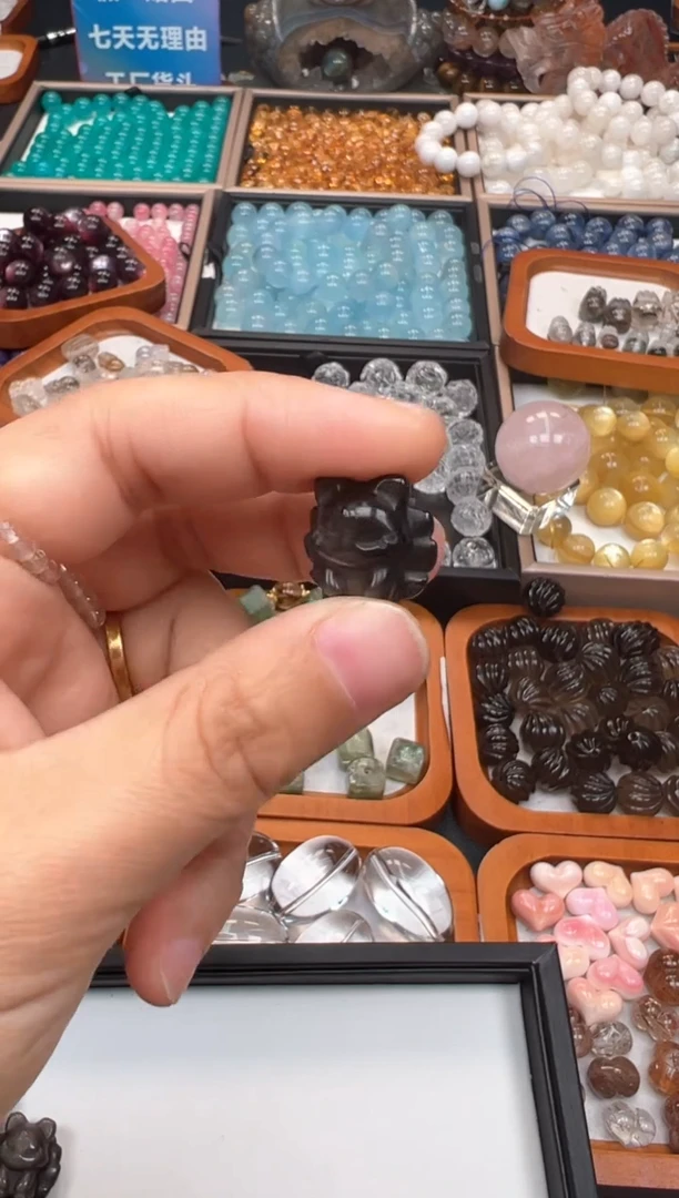 未镶嵌黑曜岩吊坠(不含链)25a多样性发其一/12.24/1个