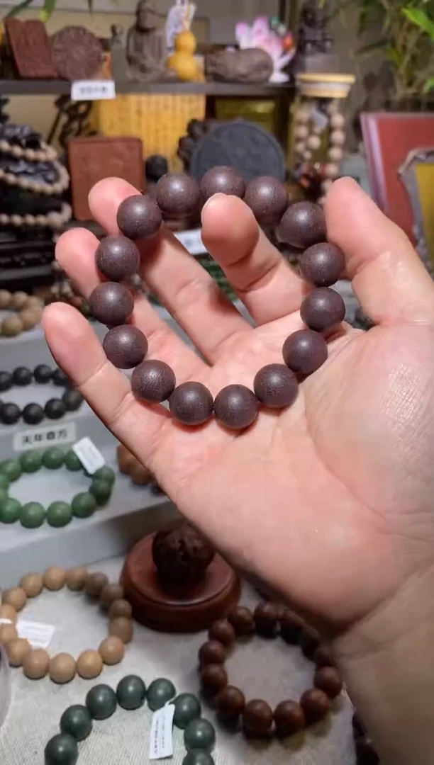 【闪购商品】泥塑黑玫瑰香方合香珠手串福利1.5