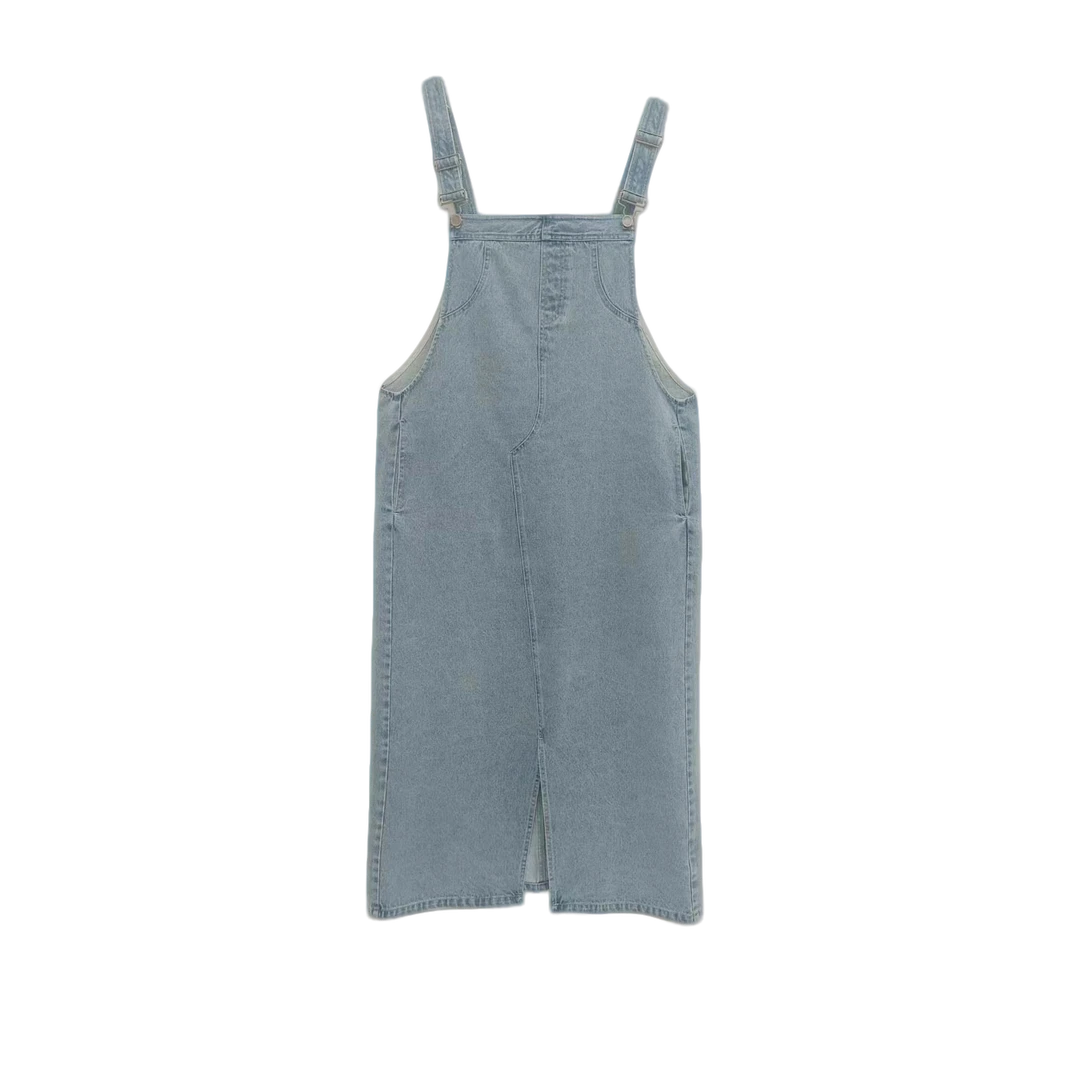 【达人专属】拓时集美学生活管水洗牛仔连衣裙4B315701