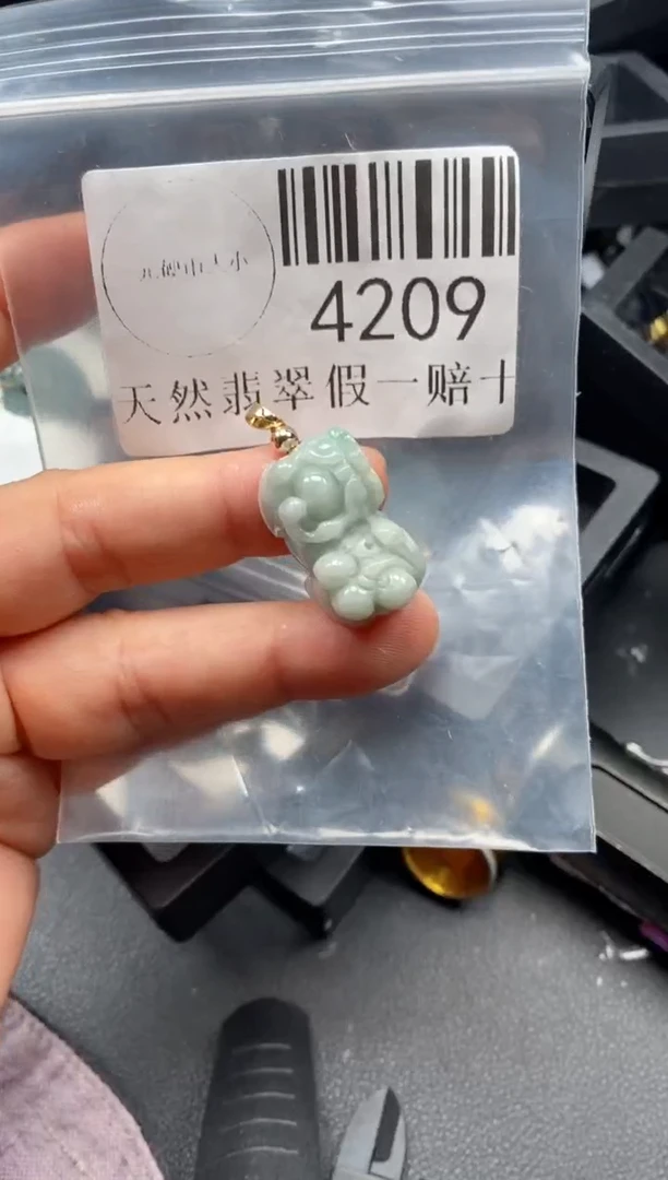翡翠未镶嵌吊坠(不含链)4209