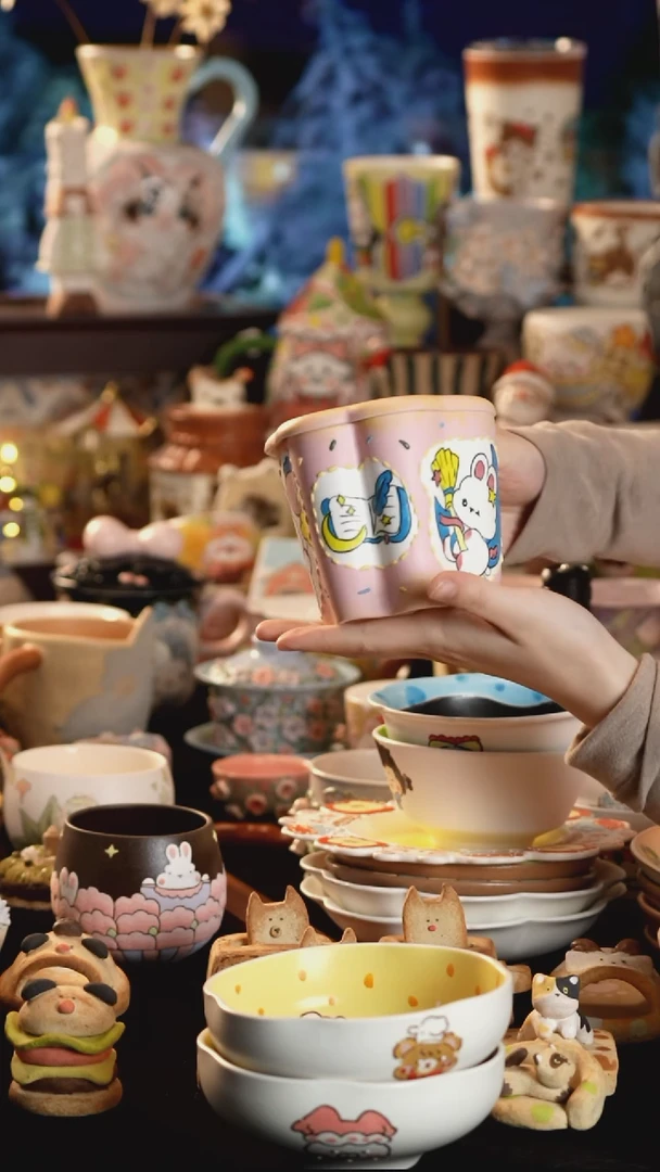 其他陶景德镇釉下彩手绘设计师款陶瓷