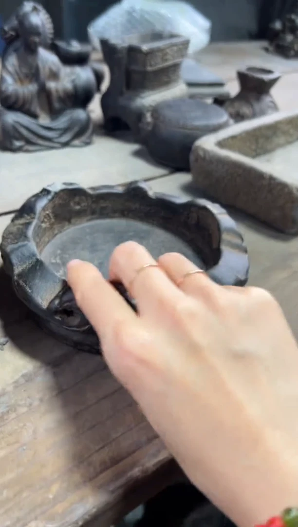 陶土【火山泥】金箍坛底座