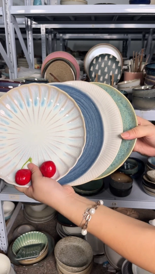 陶瓷外贸尾货瑕疵满20包邮X4 小盘组合