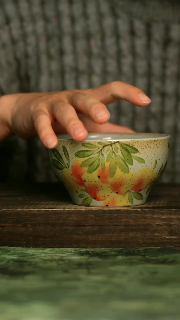 陶瓷青诗集手工手绘瓷器