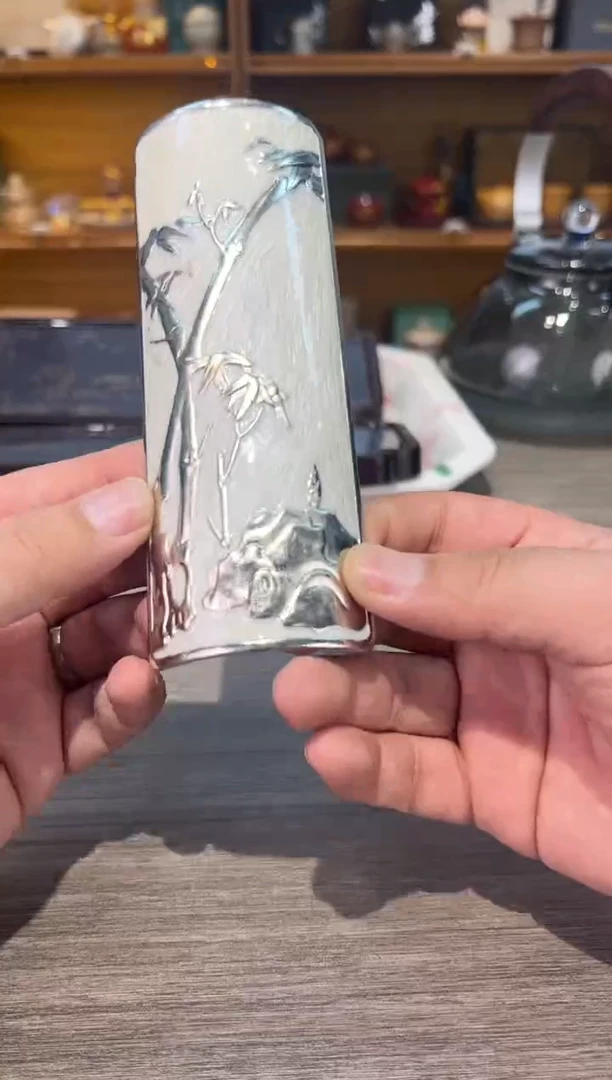 【闪购商品】样品白色银色拼茶则