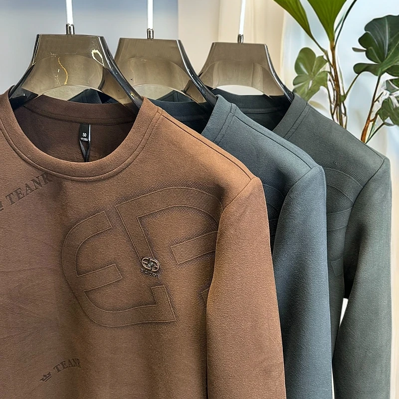 【柔感系列】秋冬季男士时尚圆领肤感舒适休闲卫衣（976）