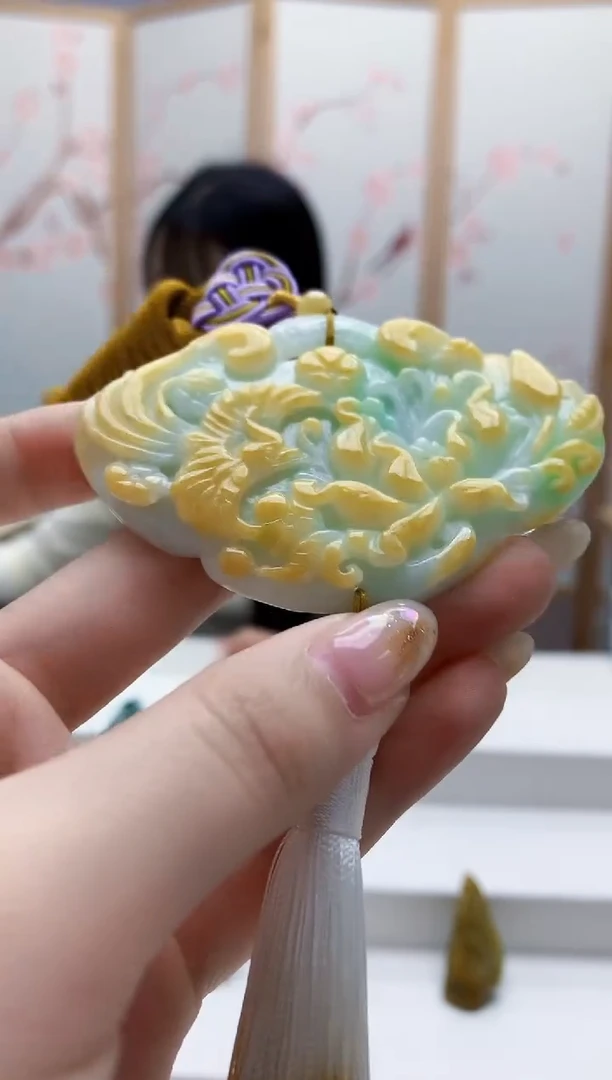 未镶嵌定制翡翠3495jw-毛货挂件19