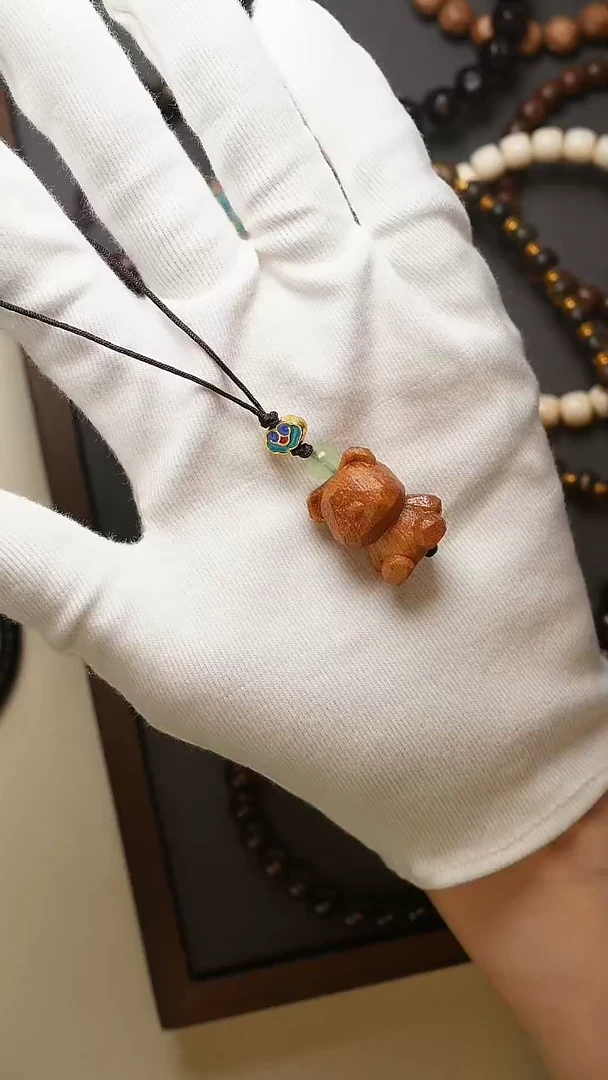 【闪购商品】破布木（黄金檀）吊坠黄金木比熊吊坠
