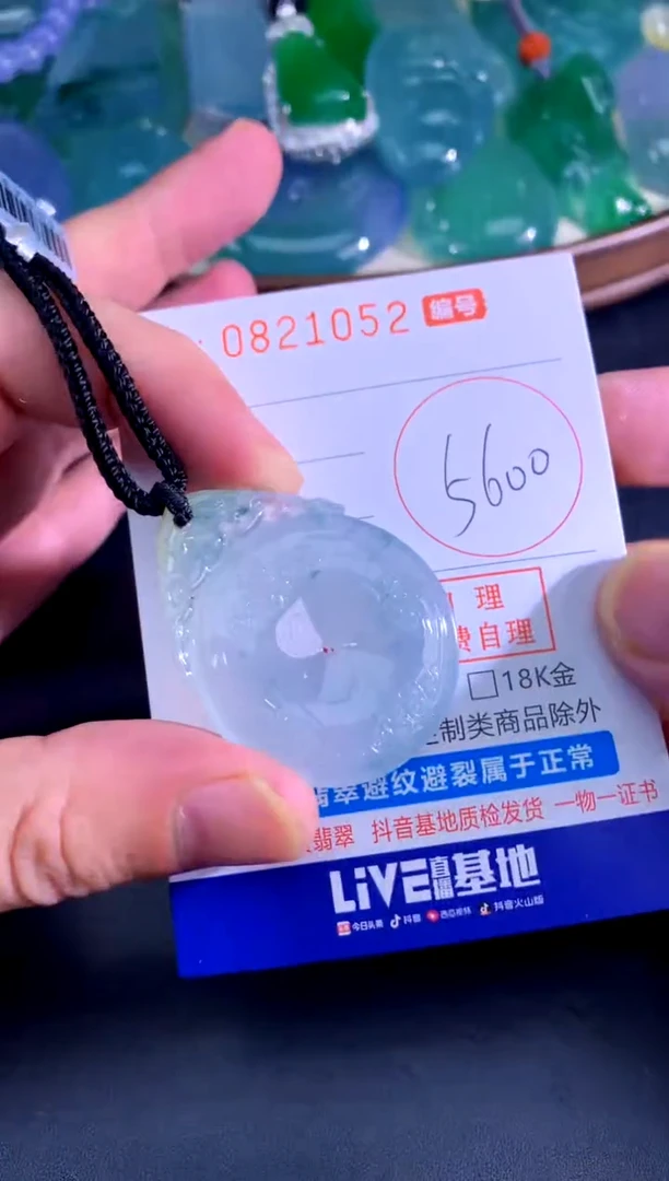 颈饰未镶嵌翡翠天然A货翡翠