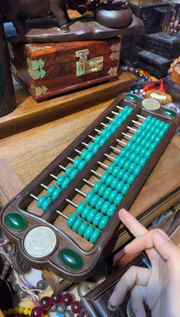 木算盘绿汉镶嵌