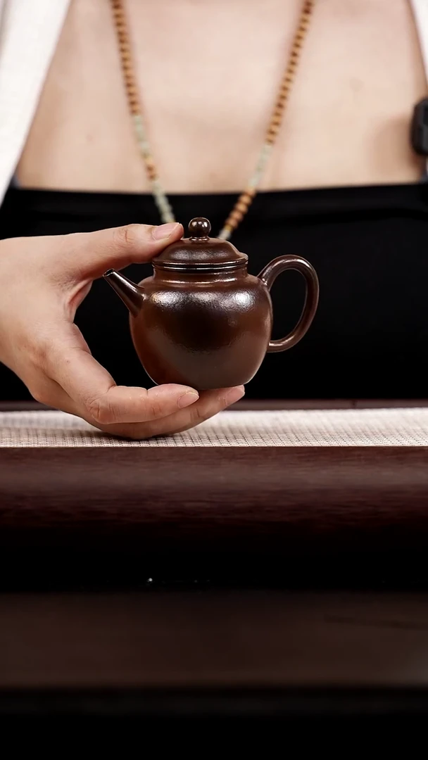 茶壶紫砂朱泥柴烧  凝香