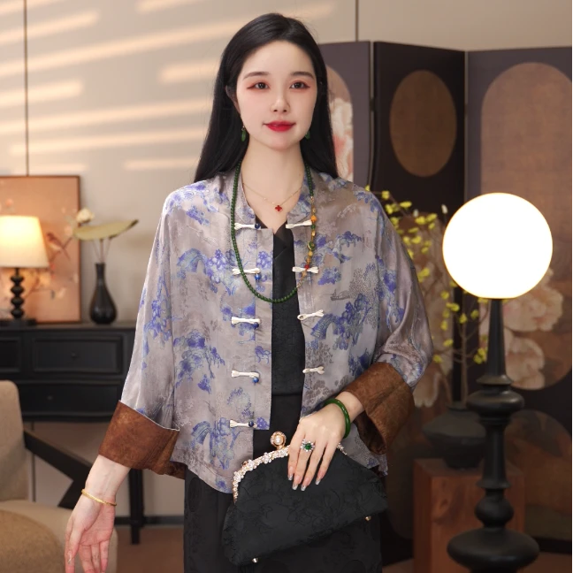 【兰亭】2025新款春夏外套新中式宽松气质显瘦上衣女款