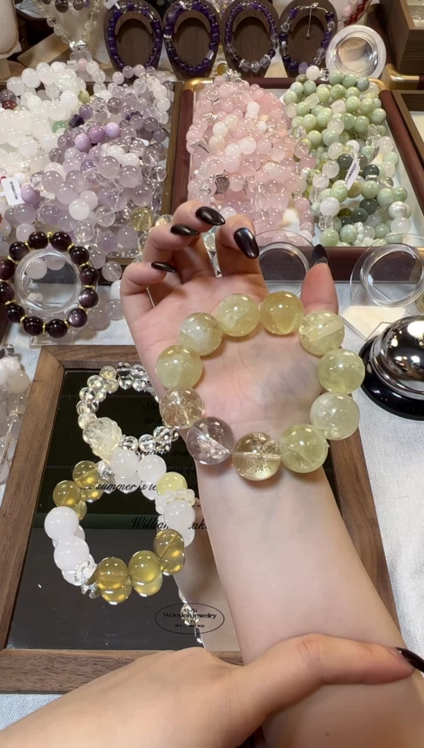 未镶嵌手串水晶黄水水晶手串