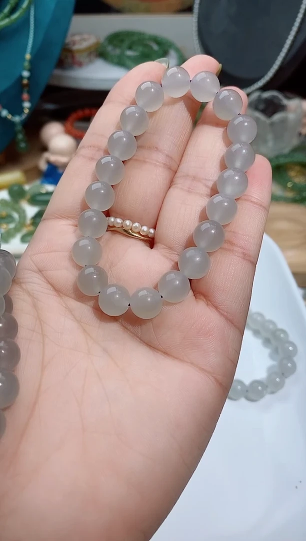 手链未镶嵌和田玉160一个冰紫