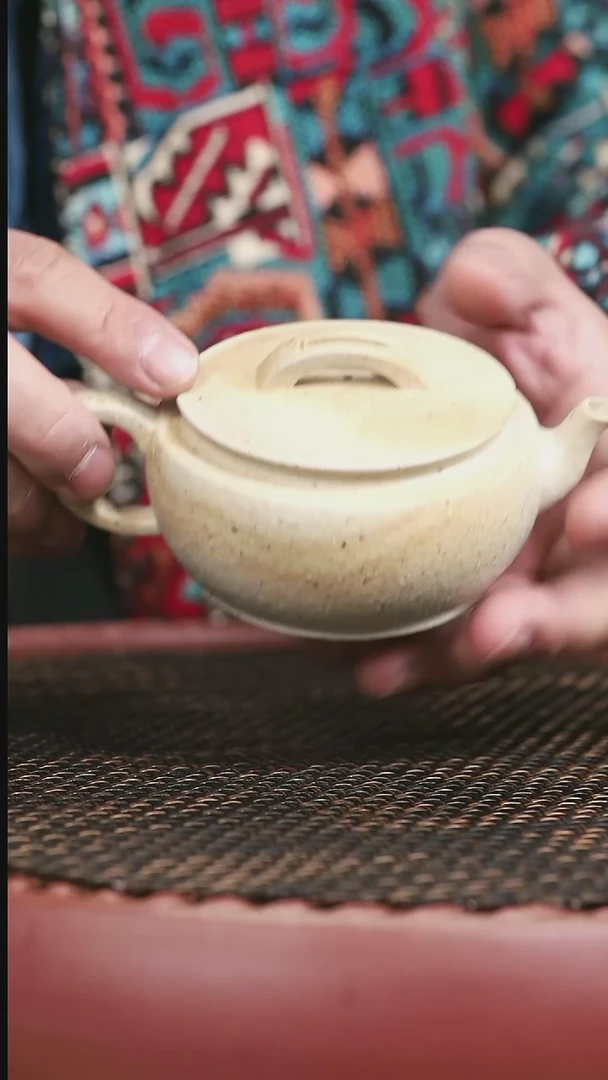 【闪购商品】紫砂柴烧白玉段18号大蕴汉瓦190CC+柴烧杯