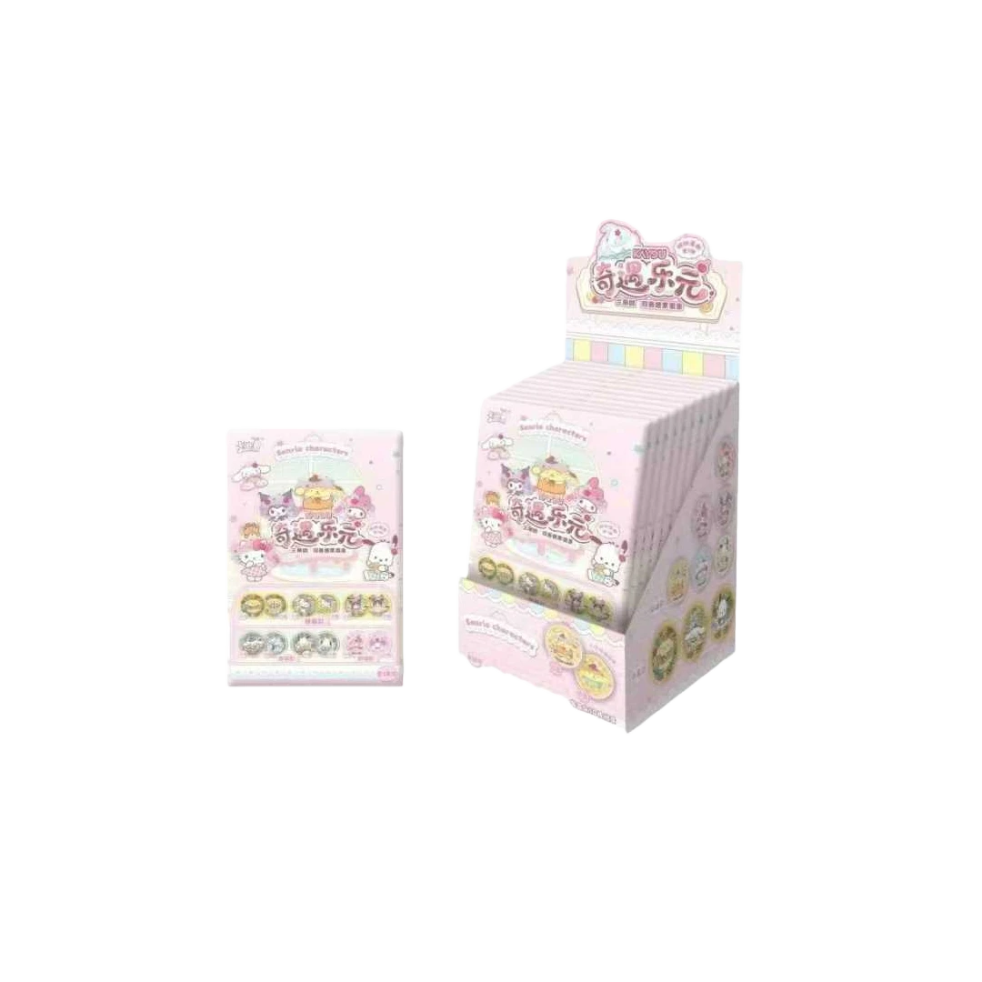 卡游【浮浮/玩法】三丽鸥家族-双面糖果徽章-缤纷茶歇
