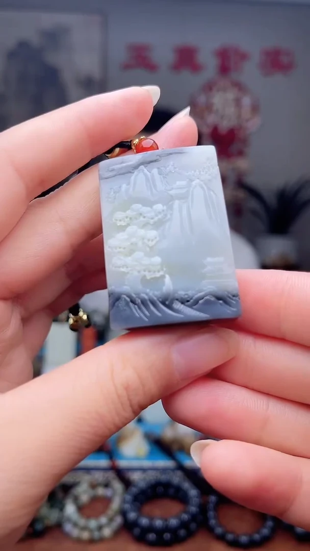 和田玉未镶嵌挂件1