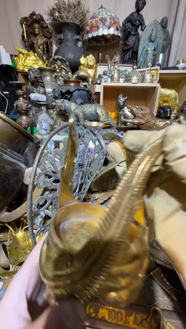 茶盏大阪回流商品铜器摆件32