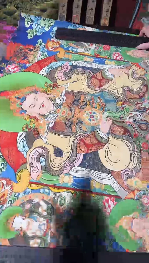 卷轴画卷轴画帅帅唐卡tk