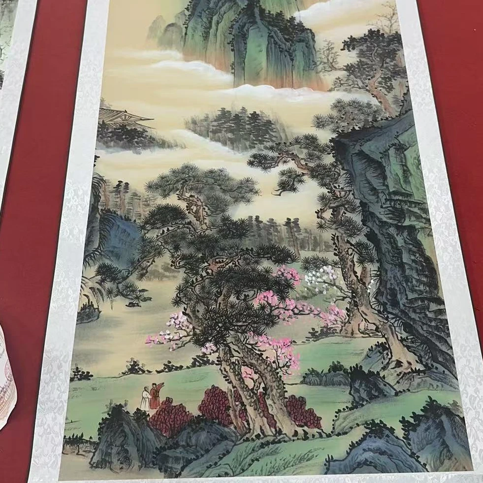 【限制一单】仿古【青山白云】国画作品