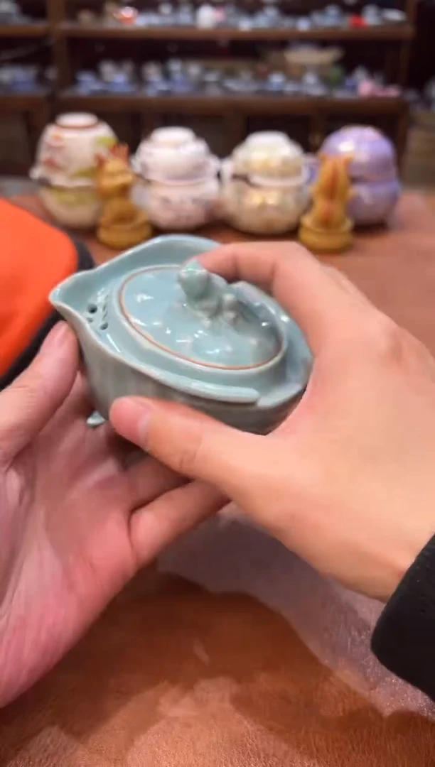 真的很便宜会开片的旅行茶具