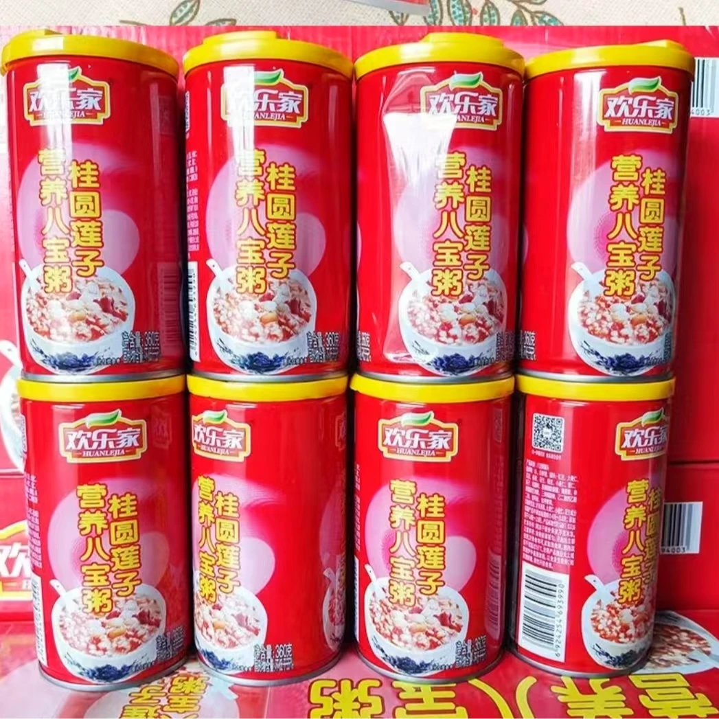 【家家红】欢乐家桂圆莲子八宝粥360*12罐  25.10.14到期