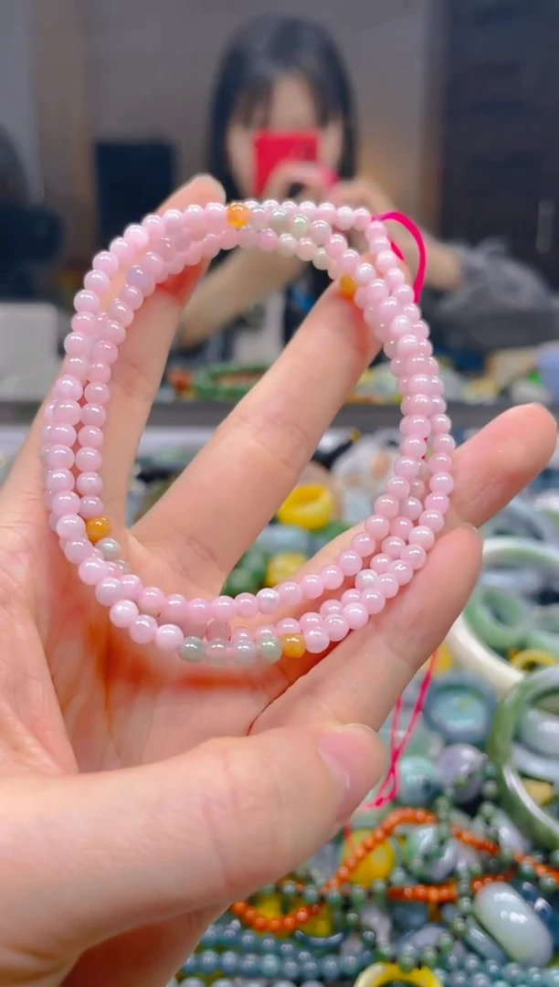 翡翠未镶嵌颈饰3mm/C/翡翠A货一图一物