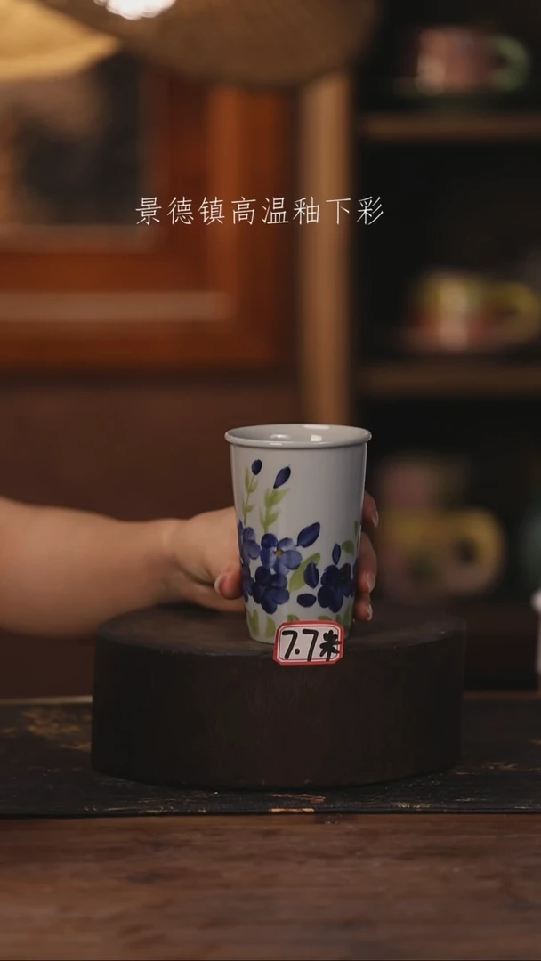 陶瓷景德镇高温釉下手绘陶瓷489