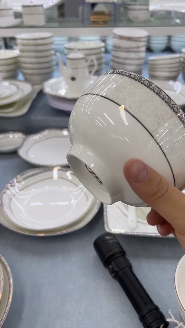 骨瓷玲珑5寸奥碗10个