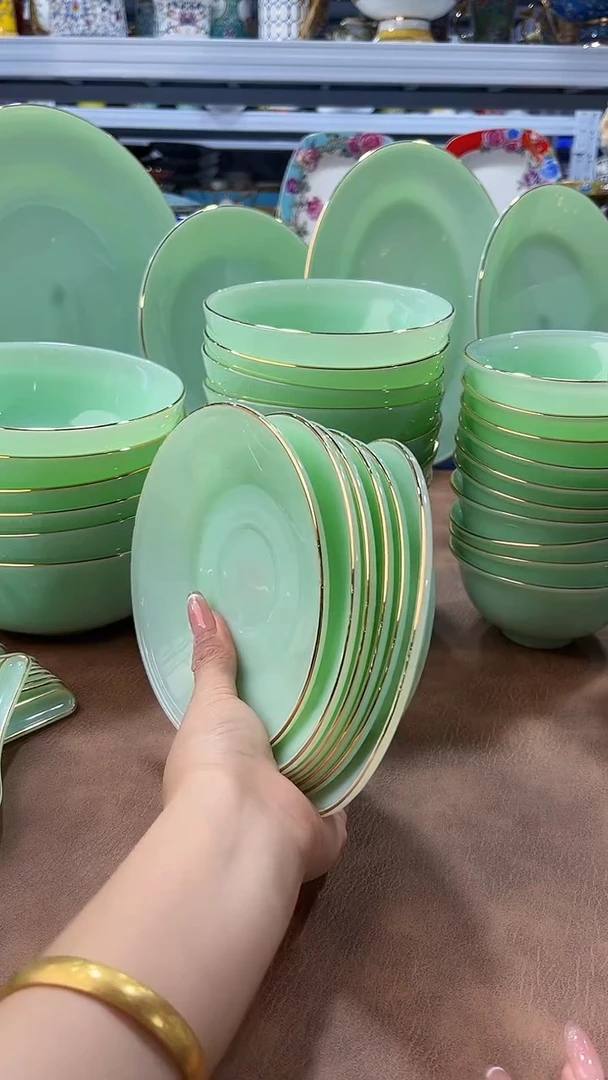 玉瓷6英寸骨碟6只餐具