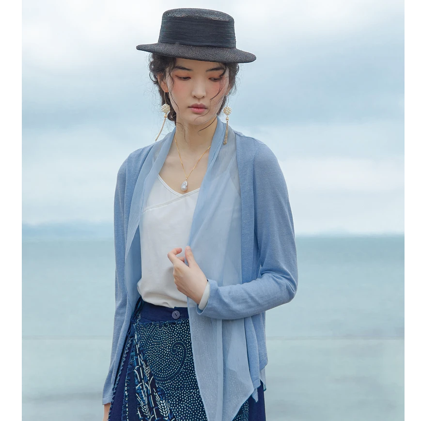 生活在左主2023秋季新品原创宽松显瘦气质毛衣开衫女1933004