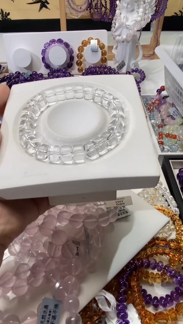 未镶嵌手链水晶天然白水晶