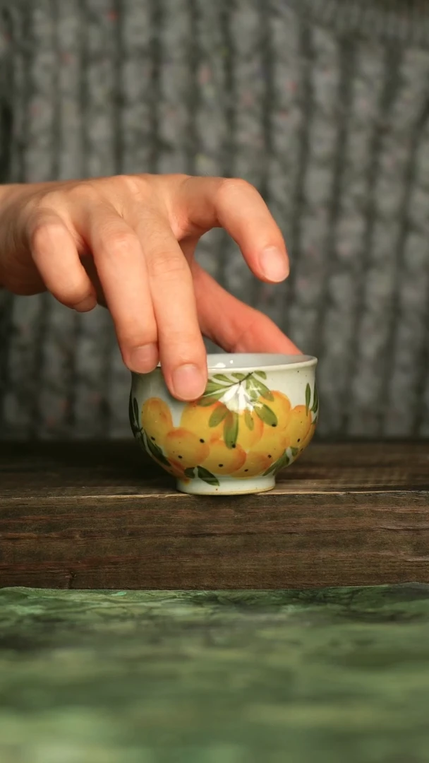 陶瓷青诗集手工手绘瓷器