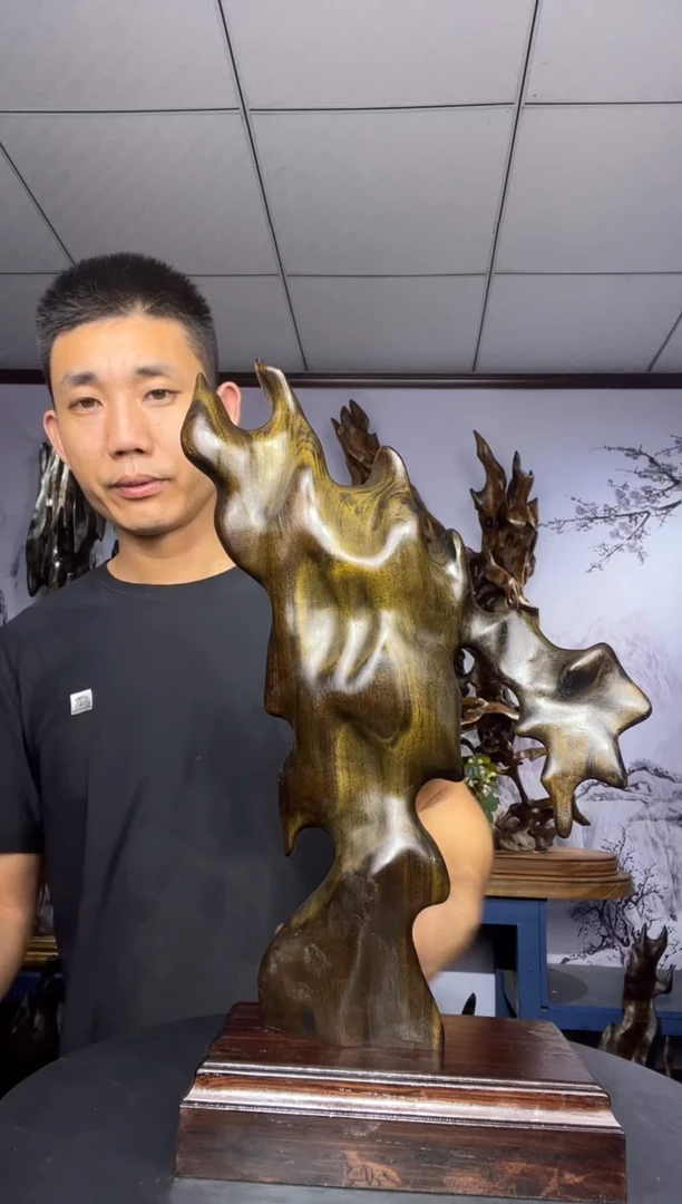 金丝楠木雕款c***e金丝楠木工艺品摆件