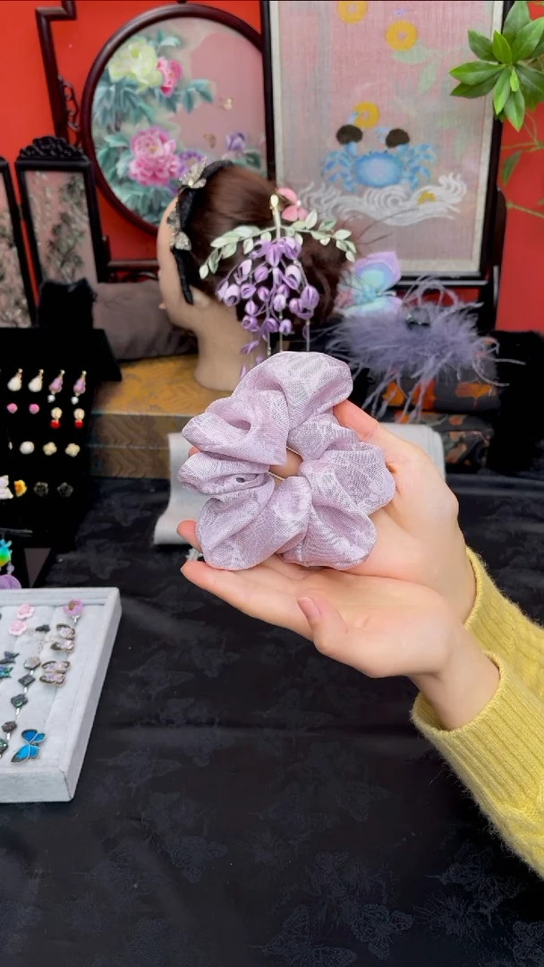 刺绣十**笙非遗绒花苏绣饰品