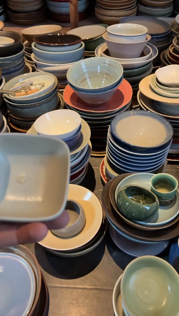 餐具S*44绿色四方味碟1个