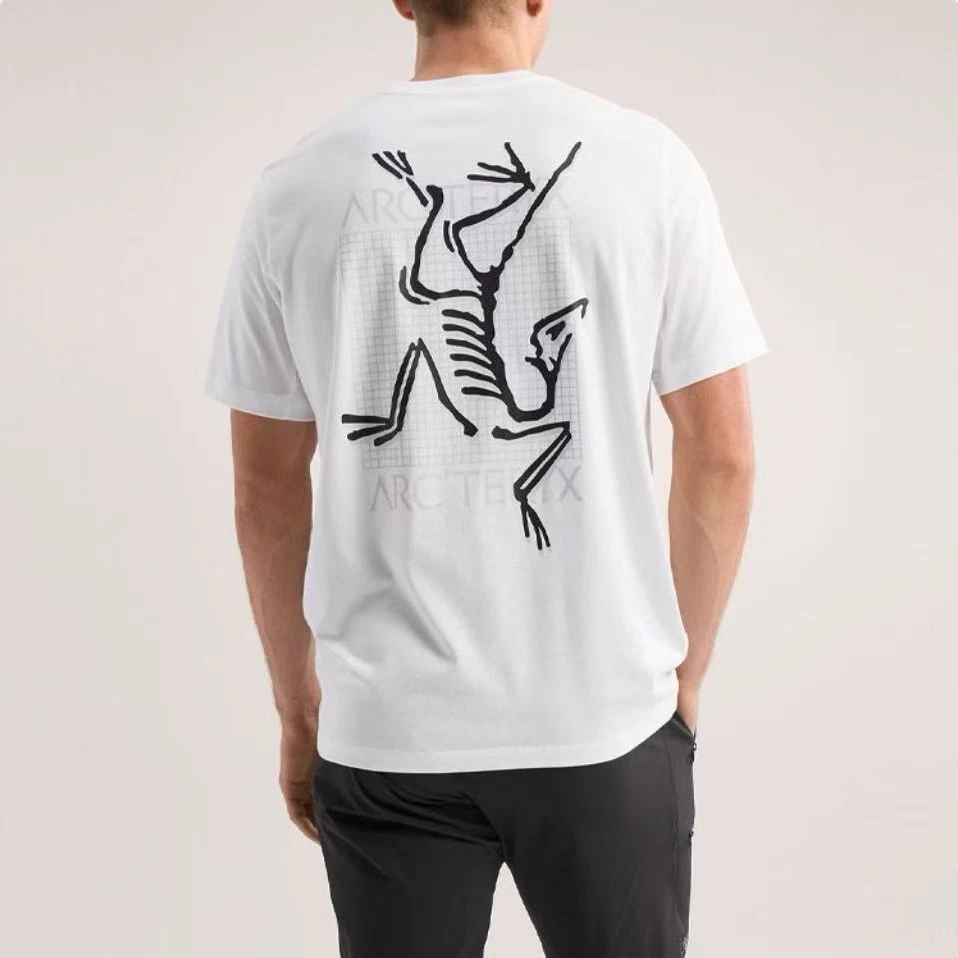 全新未使用Arcteryx始祖鸟 背后Logo美式复古印花圆领短袖T恤