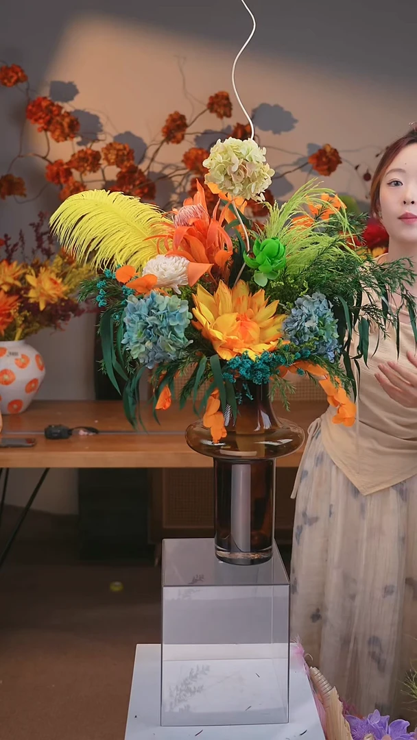 图片款式：单花束+花瓶