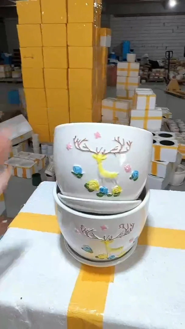 高温陶瓷花盆+E97