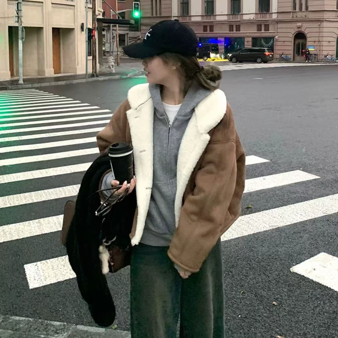 人造皮草 “许妍 许你耀眼”赵露思同款毛毛外套韩版