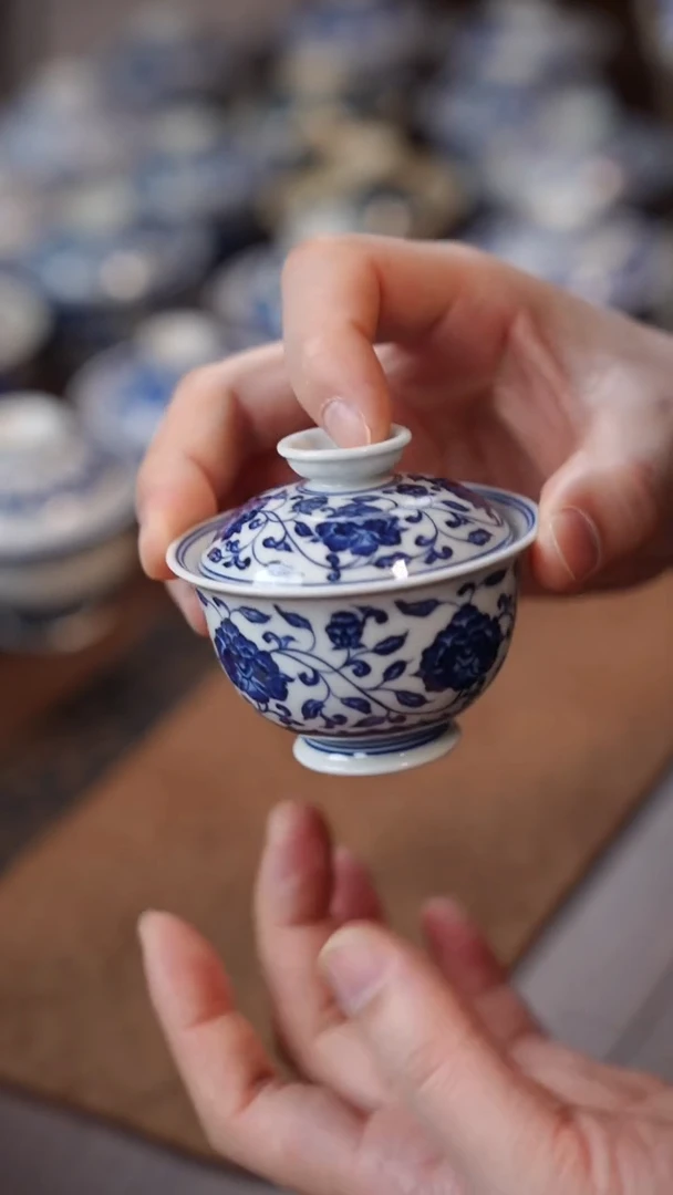 80牡丹小盖碗111111